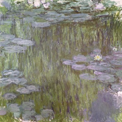 Seerosen in Giverny, 1918 von Claude Monet